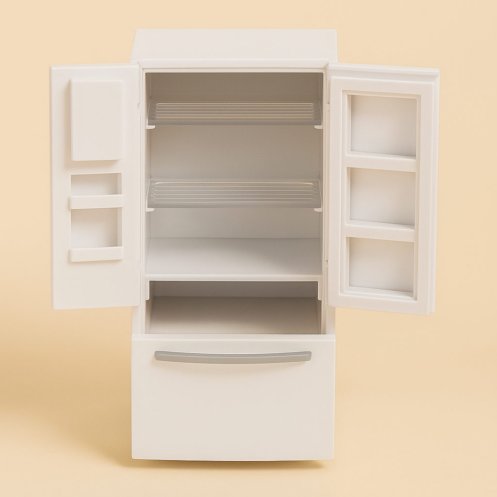 1/12 Miniatuur Keuken Poppenhuis – Witte Houten Keukenset