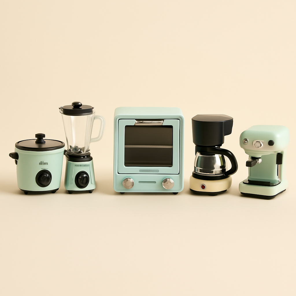 Mini Juicer & Koffiezetapparaat – Poppenhuis Accessoires 1:6