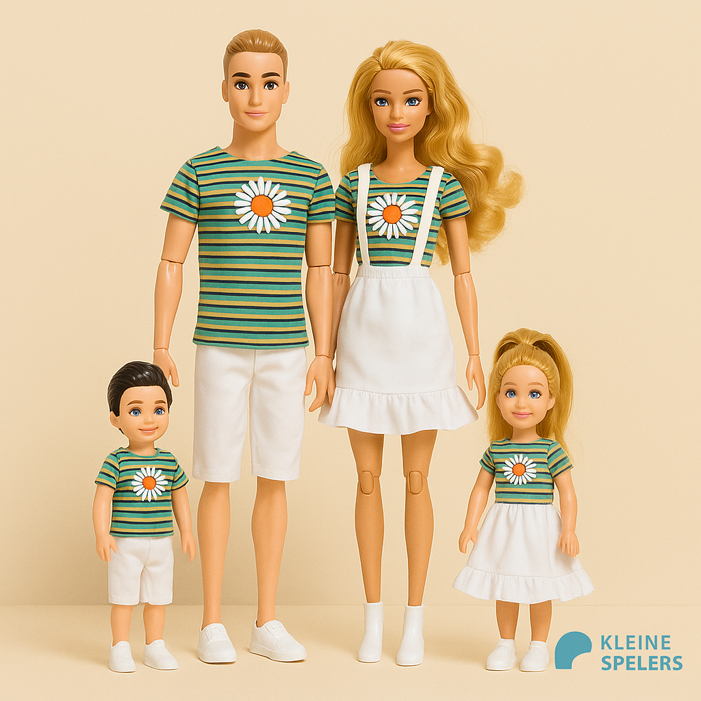 Barbie Familiepop Set – 4-delige Speelset voor Fantasierijk Spel
