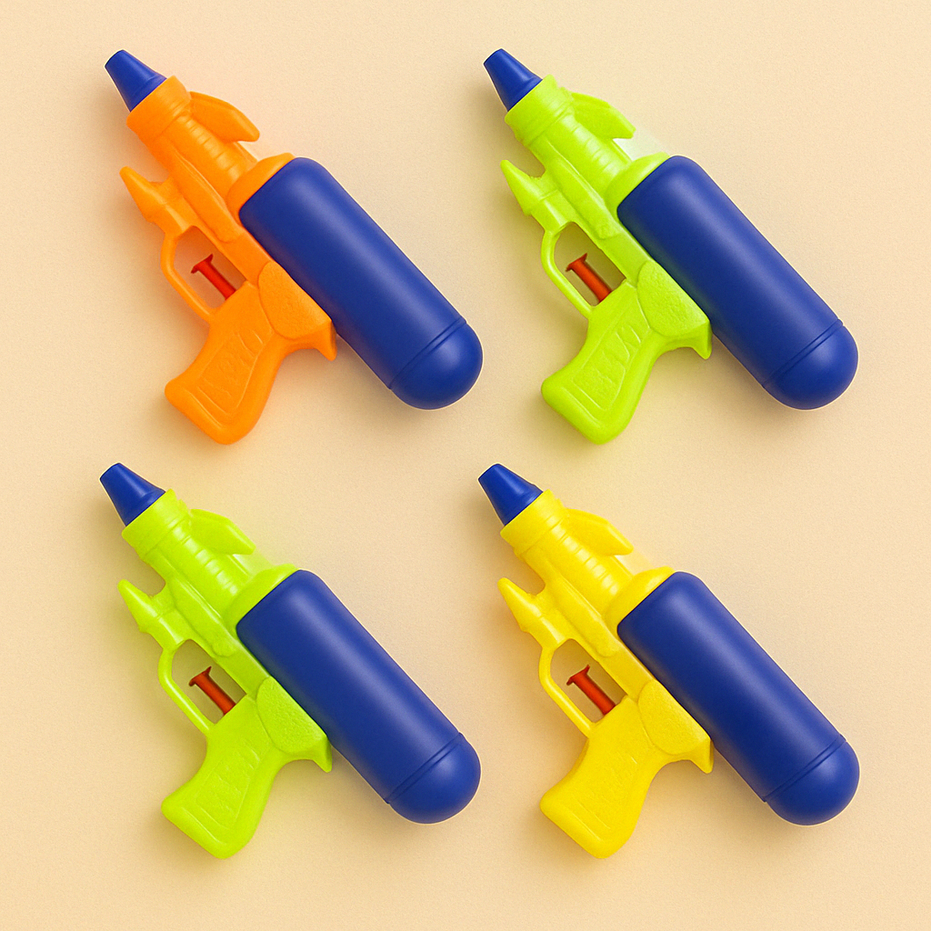 4x Kinderen Waterpistool – Militair Speelgoed voor Zomerplezier