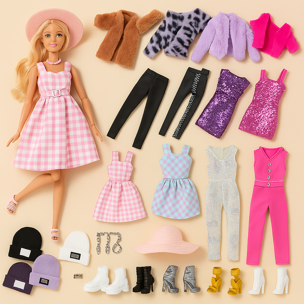 Barbie Modekleding Set – Jasje voor Poppen 1:6 Schaal (3+ Jaar)