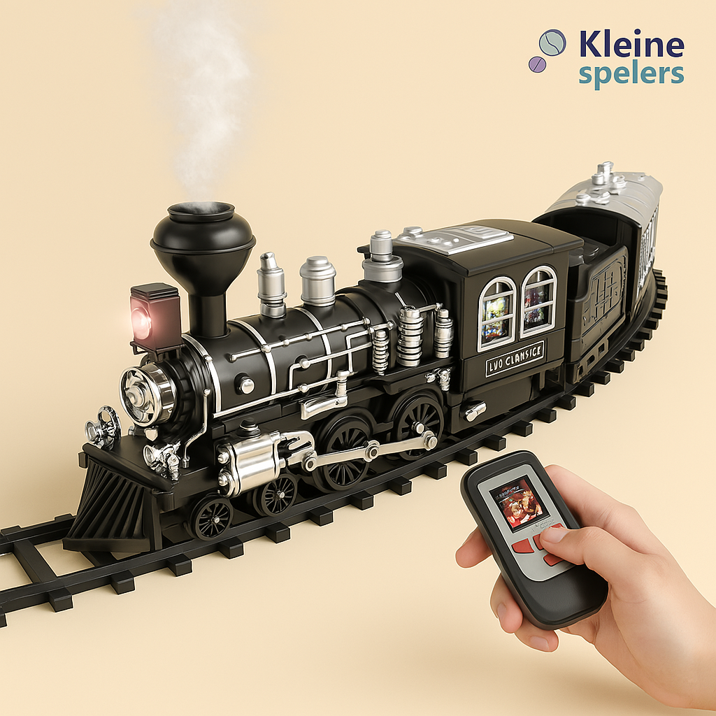 RC Bestuurbare Trein met Rook – 206cm Elektrische Treinset Kinderen