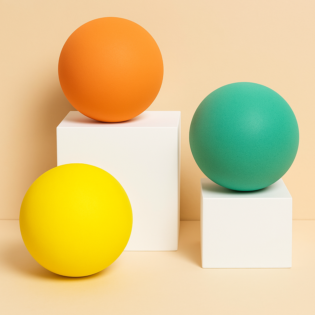 Stille Bouncebal 21 cm – Grote Stuiterbal voor Binnen – PU Foam
