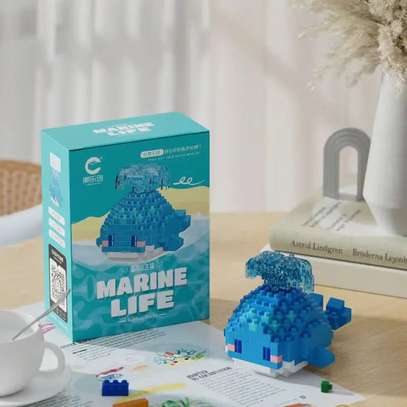 Mini Bouwstenen Zeedieren â Orka & Schildpad Set (14+ Jaar)