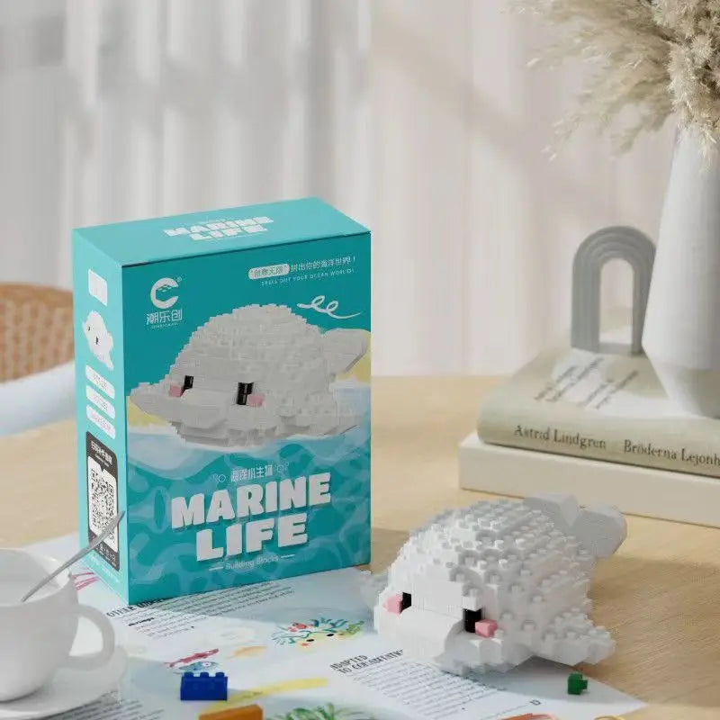 Mini Bouwstenen Zeedieren â Orka & Schildpad Set (14+ Jaar)