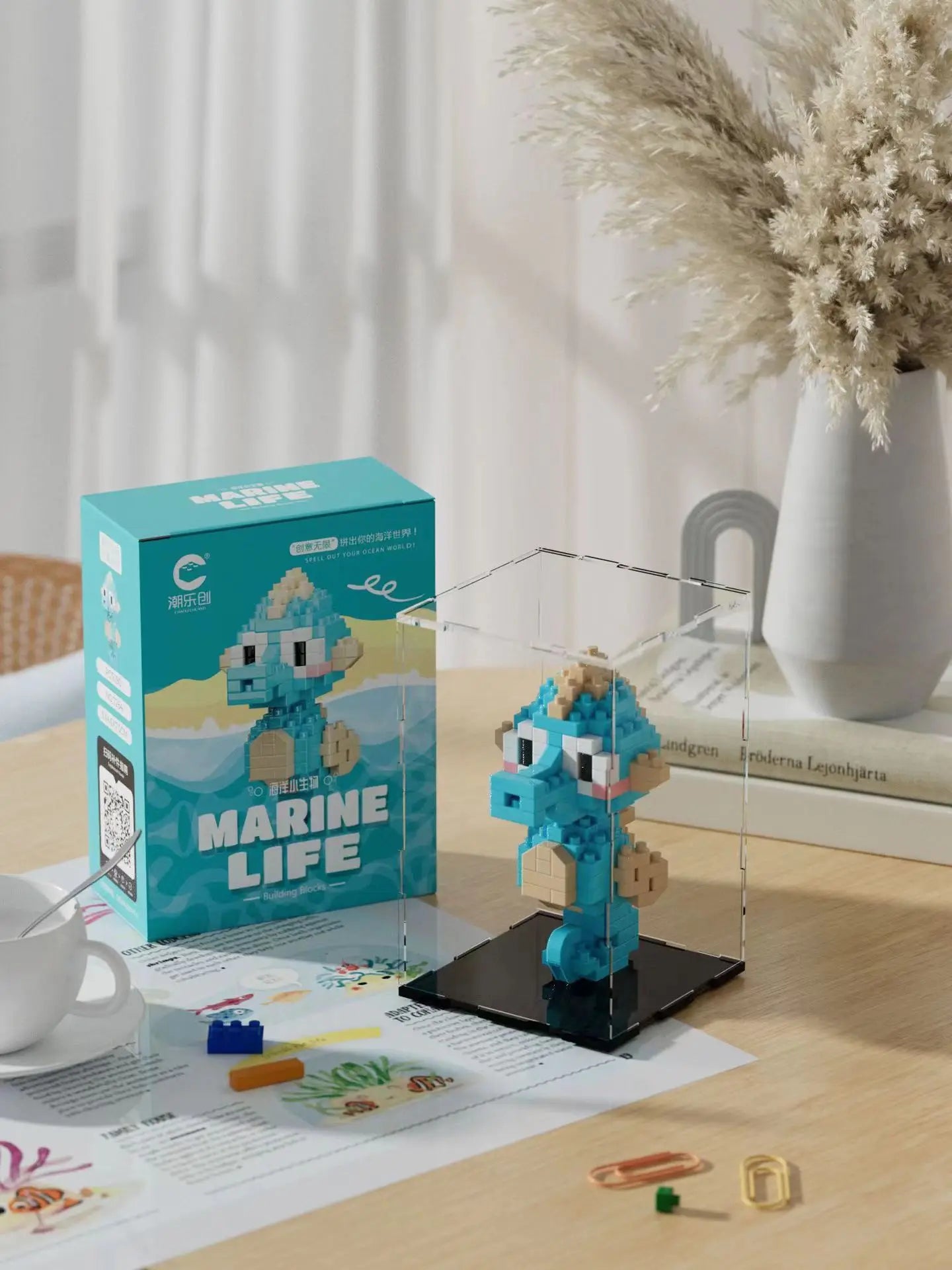 Mini Bouwstenen Zeedieren â Orka & Schildpad Set (14+ Jaar)