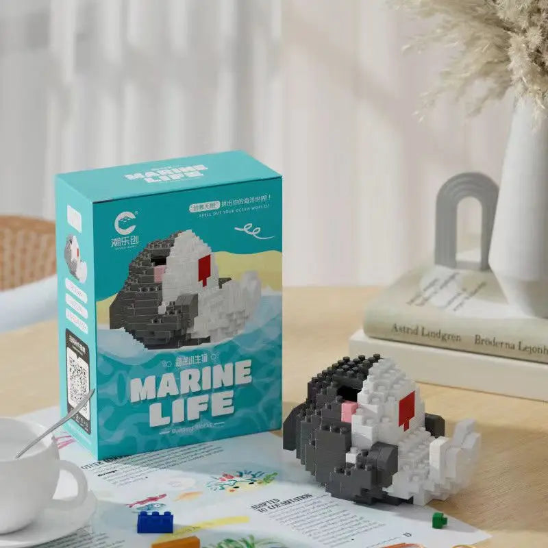 Mini Bouwstenen Zeedieren â Orka & Schildpad Set (14+ Jaar)