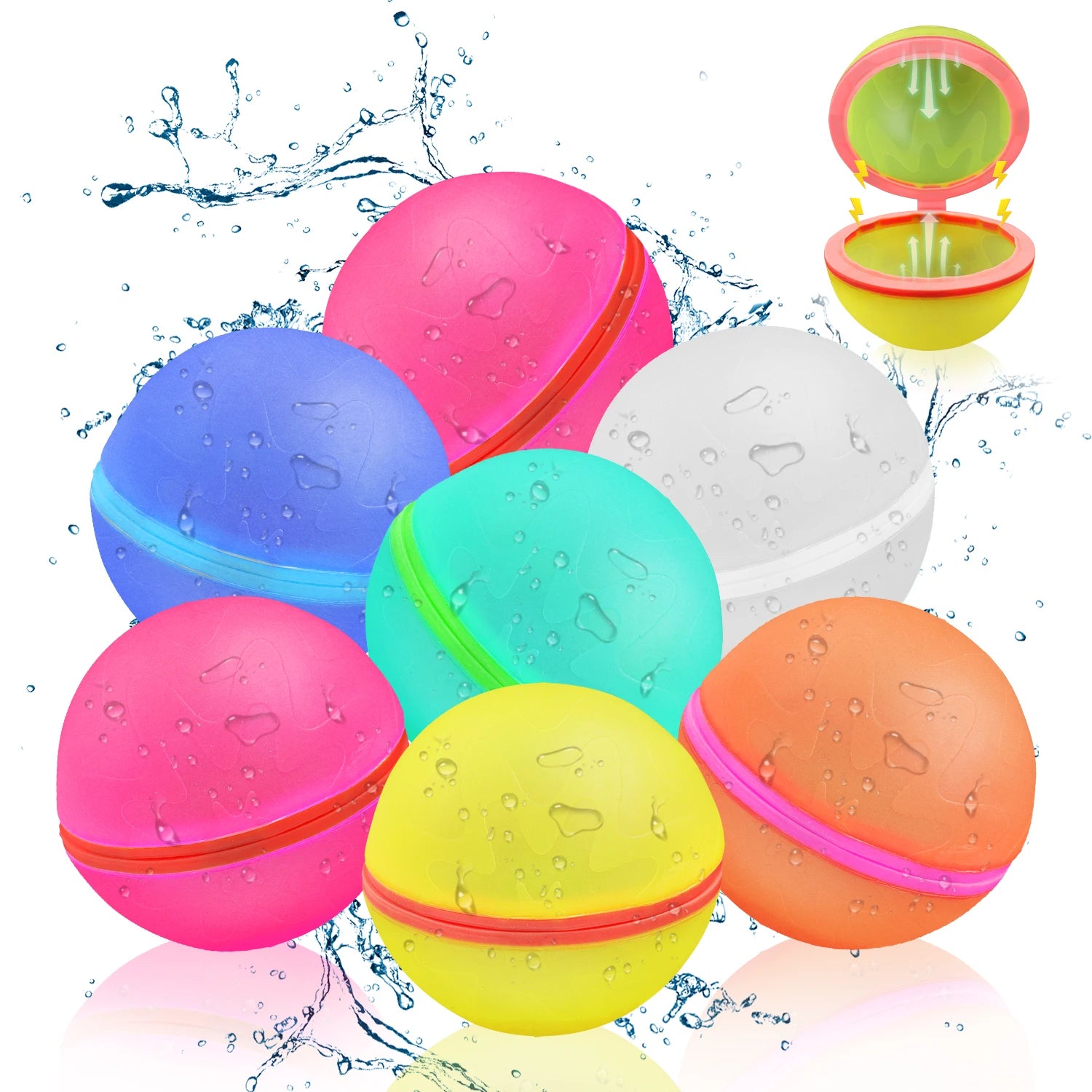 Herbruikbare Waterballonnen – Zelfsluitend & Snelvullend Speelgoed 3+