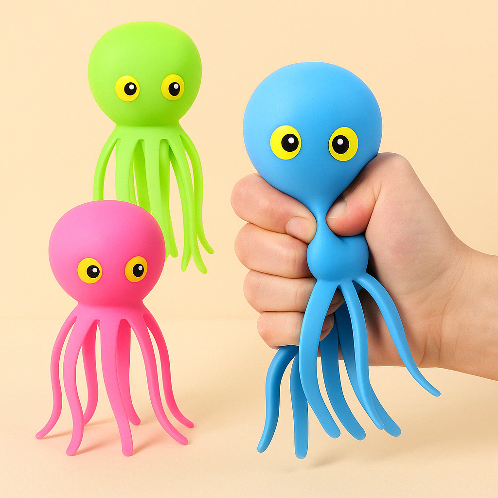 Octopus Spons Speelgoed – Babybadje Waterpret voor Kinderen 3-6