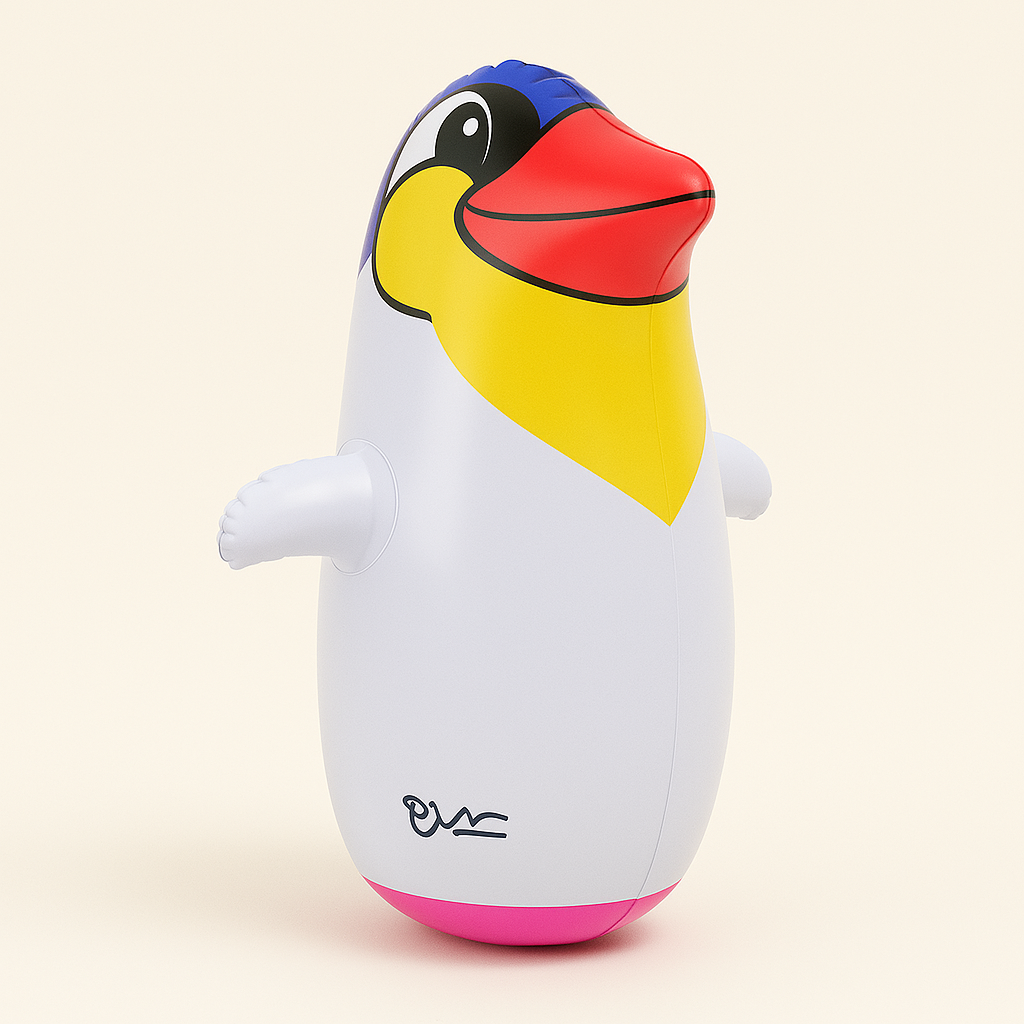 Opblaasbare Pinguïn Bokszak – Veerkrachtig Speelgoed voor Kinderen