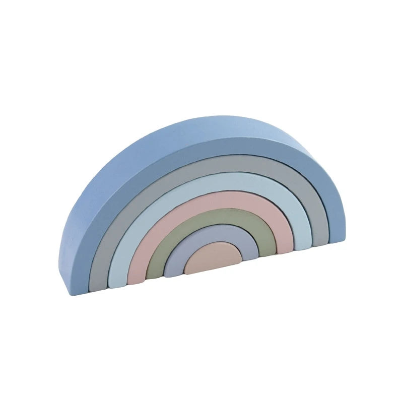 Montessori Regenboog Houten Blokken – Educatief Speelgoed Baby