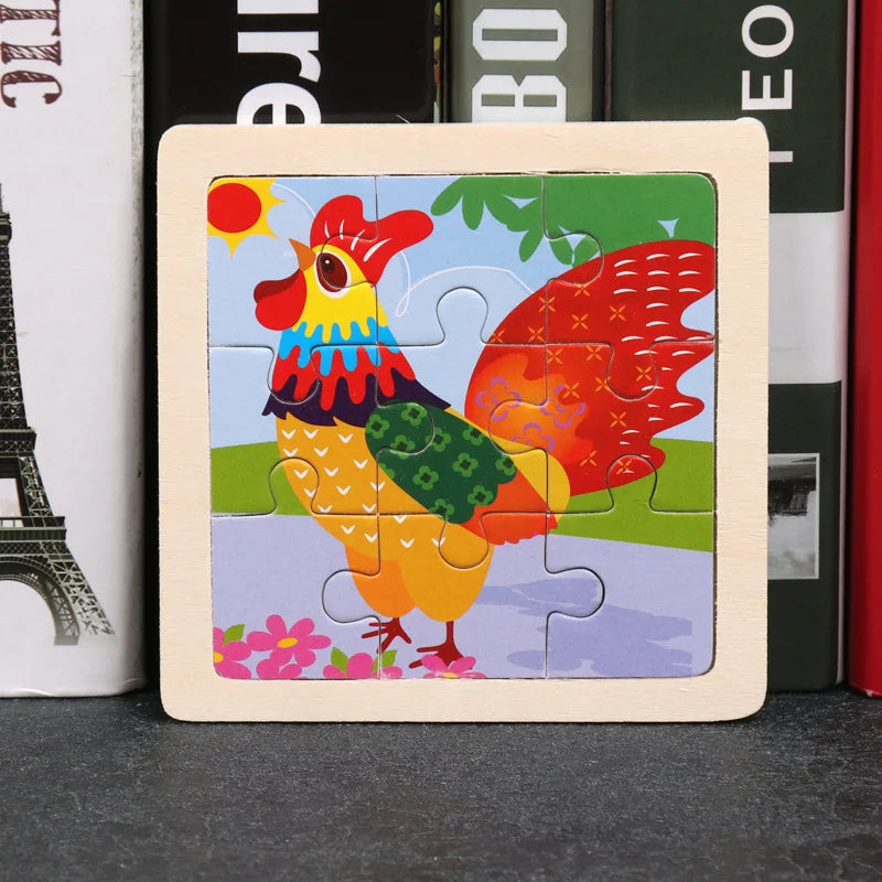 Houten Dierenpuzzel voor Kinderen – Educatief & Duurzaam (3-6 jr)