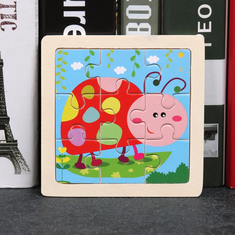 Houten Dierenpuzzel voor Kinderen – Educatief & Duurzaam (3-6 jr)