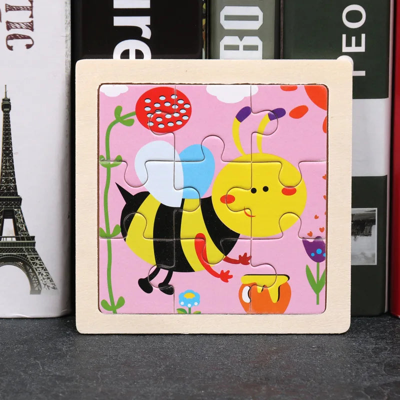 Houten Dierenpuzzel voor Kinderen – Educatief & Duurzaam (3-6 jr)