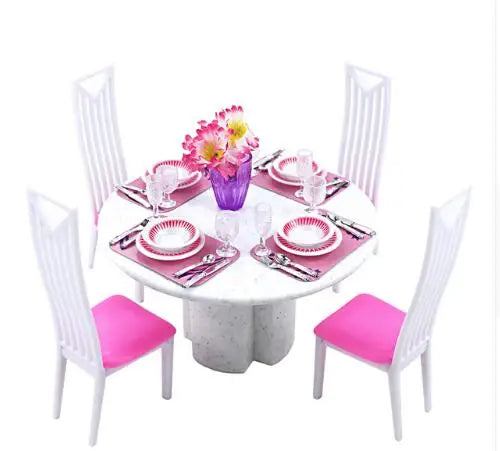 Barbie Strandstoel met Parasol – Accessoire voor Poppenhuis