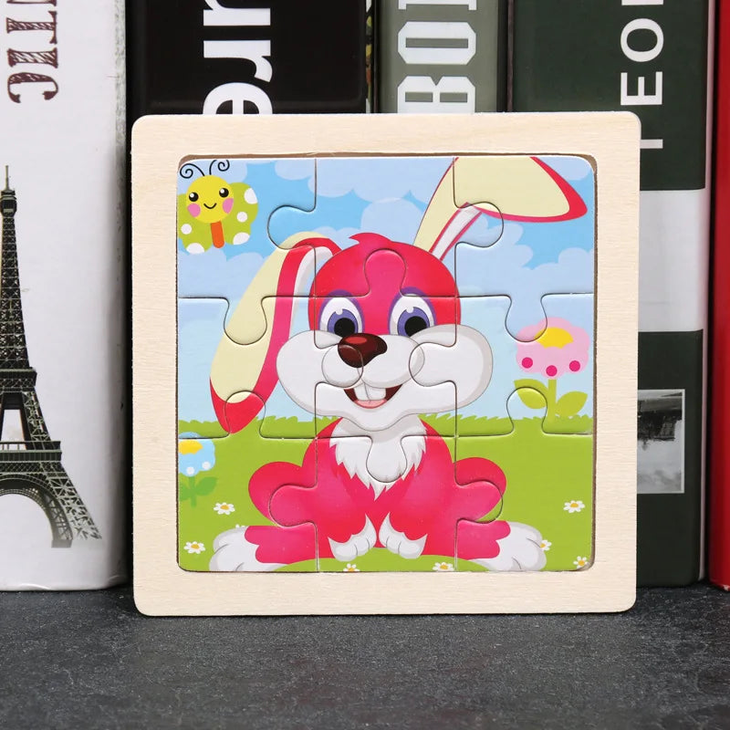 Houten Dierenpuzzel voor Kinderen – Educatief & Duurzaam (3-6 jr)