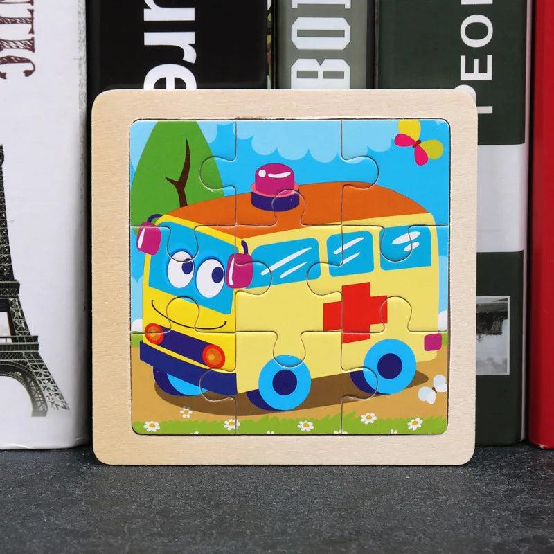 Houten Dierenpuzzel voor Kinderen – Educatief & Duurzaam (3-6 jr)