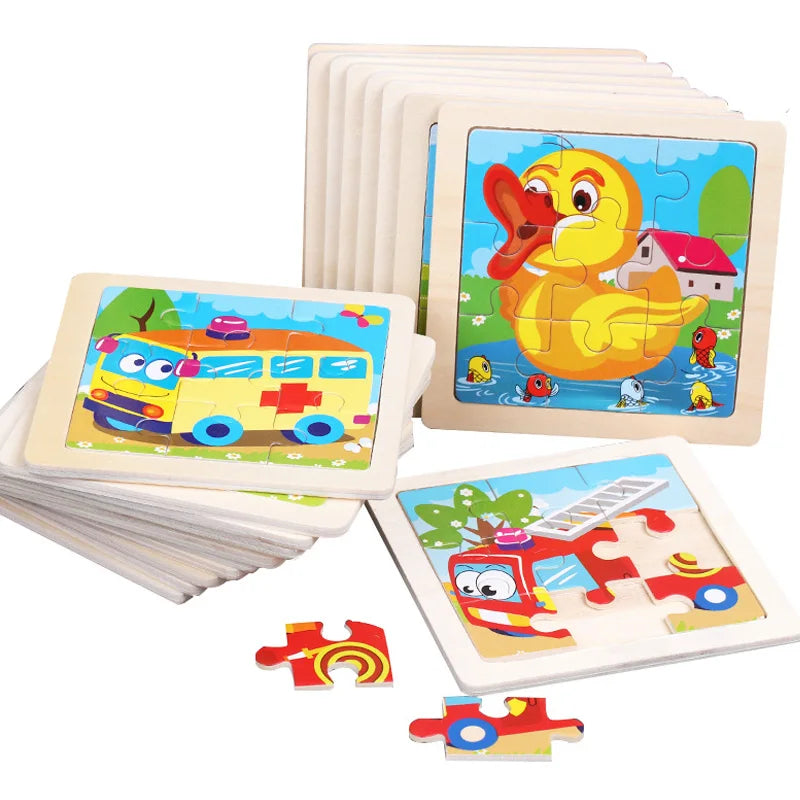 Houten Dierenpuzzel voor Kinderen – Educatief & Duurzaam (3-6 jr)