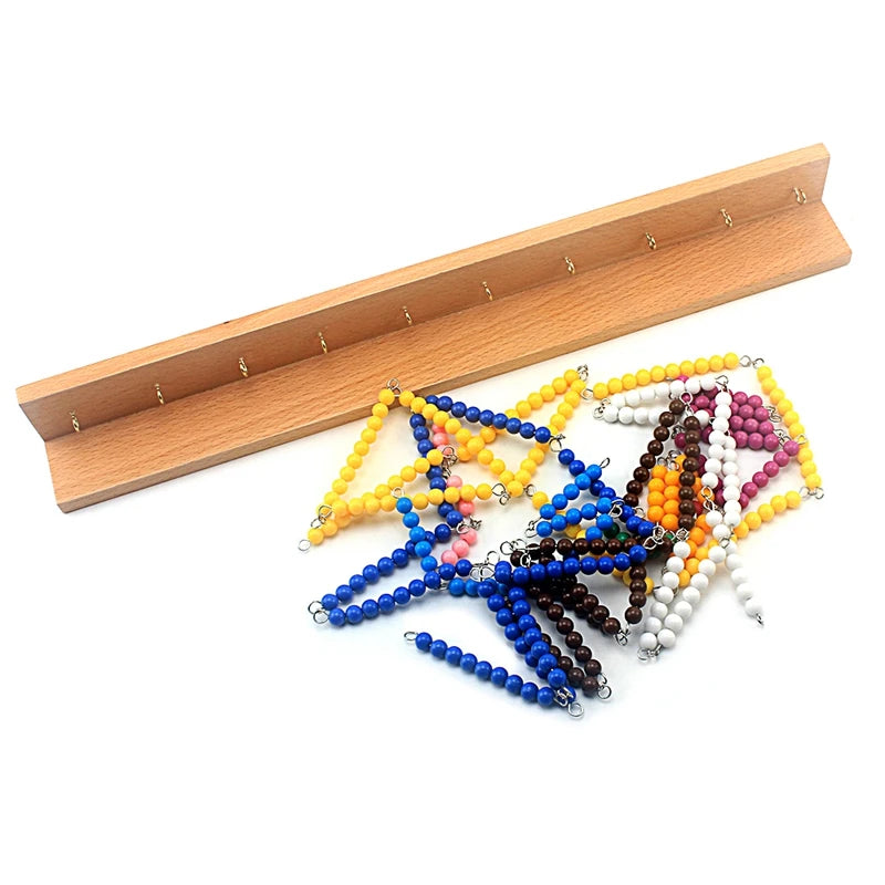 Montessori Kralen Ketting Houten Speelgoed – Kleuren & Tellen (3-6 jr)