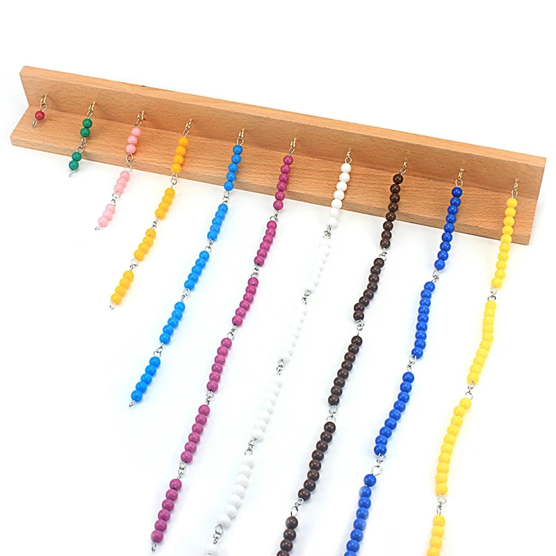 Montessori Kralen Ketting Houten Speelgoed – Kleuren & Tellen (3-6 jr)