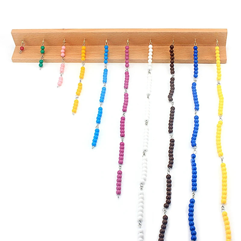Montessori Kralen Ketting Houten Speelgoed – Kleuren & Tellen (3-6 jr)