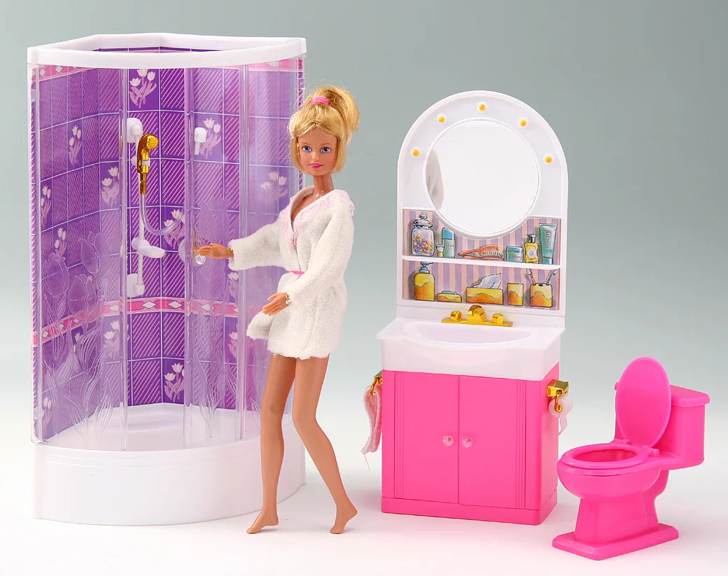 Barbie Strandstoel met Parasol – Accessoire voor Poppenhuis