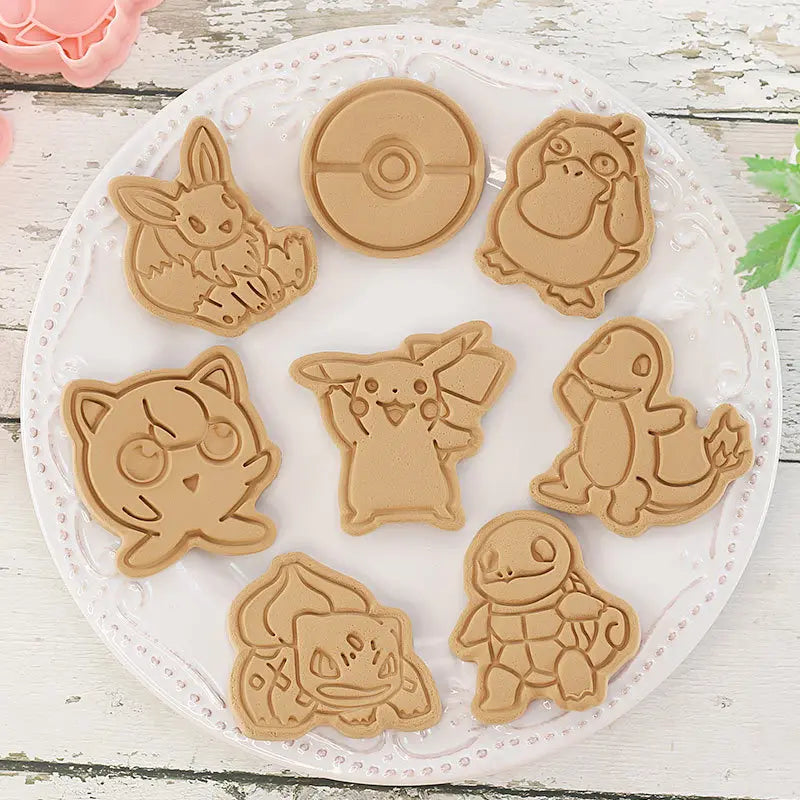 Pokémon Koekjesvormen – Set van 6 | Bakvormen voor Kinderen & Fans