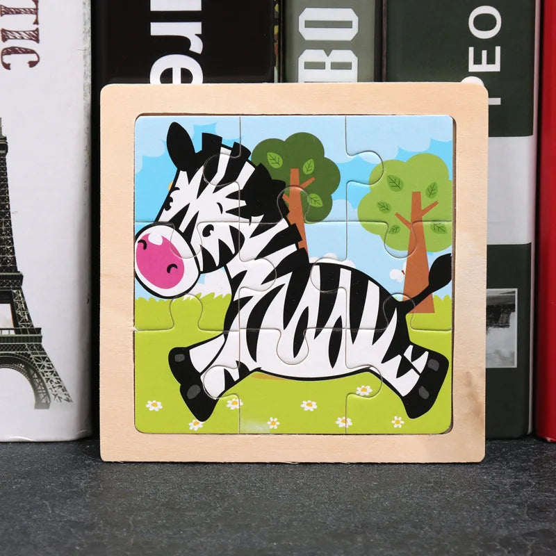 Houten Dierenpuzzel voor Kinderen – Educatief & Duurzaam (3-6 jr)