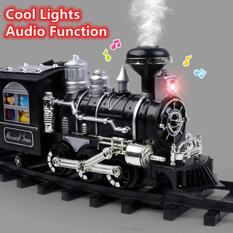 RC Bestuurbare Trein met Rook – 206cm Elektrische Treinset Kinderen