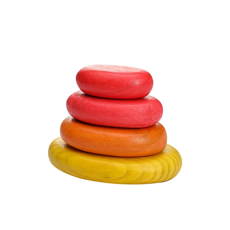 Montessori Houten Baby Bouwstenen – Veilig, Educatief & BPA-vrij