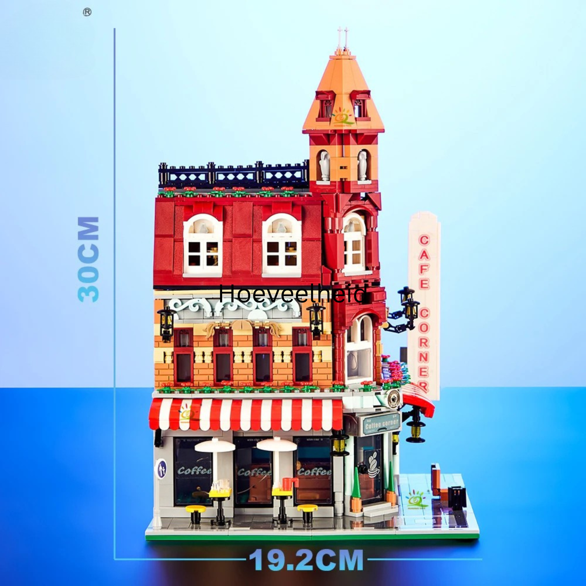 City Corner Coffee Bouwset – Mini Café Speelgoed | 14+ | MOC Style