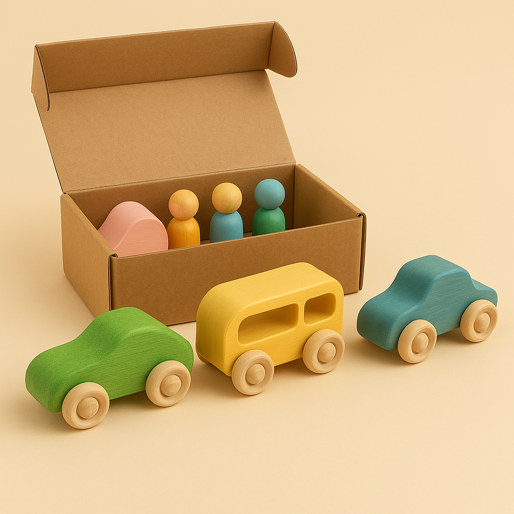 Montessori Houten Regenboog Stapelblokken – Duurzaam & Educatief