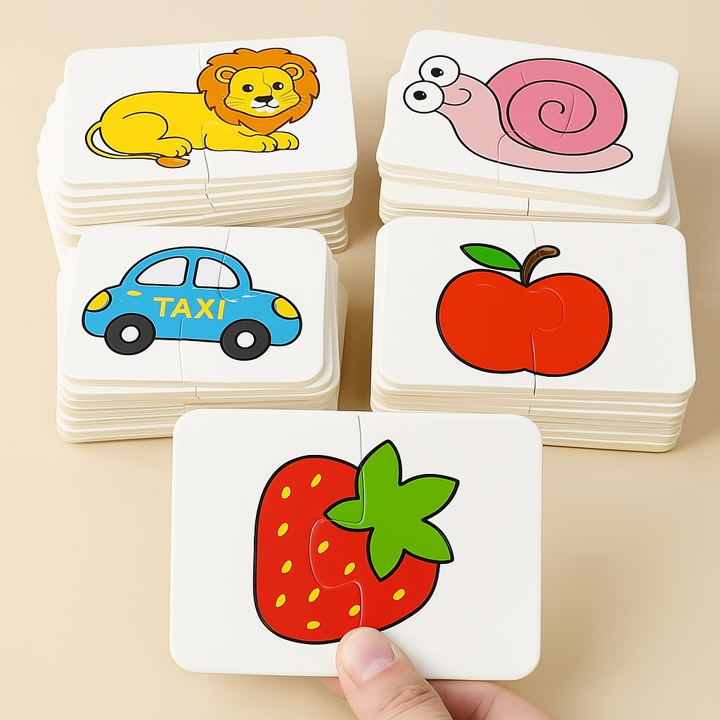 Dierenpuzzels voor Peuters – Montessori Speelgoed (1-2 jaar)