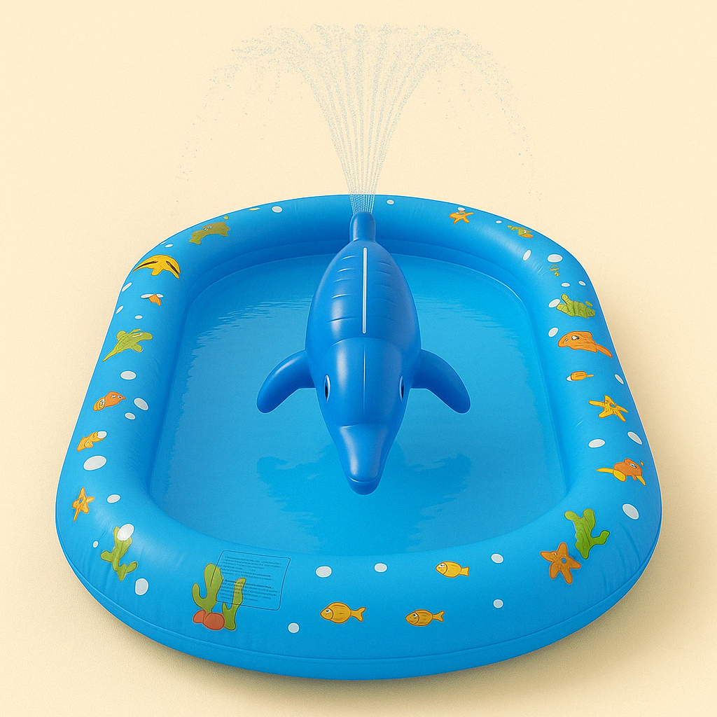 Opblaasbare Spuitmat Kinderen – Sproeibad Watermat 3+ Tuin