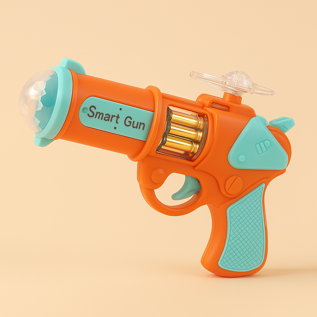 Kinderspeelgoed Pistool met Muziek & LED-Flits – 3+ Jaar