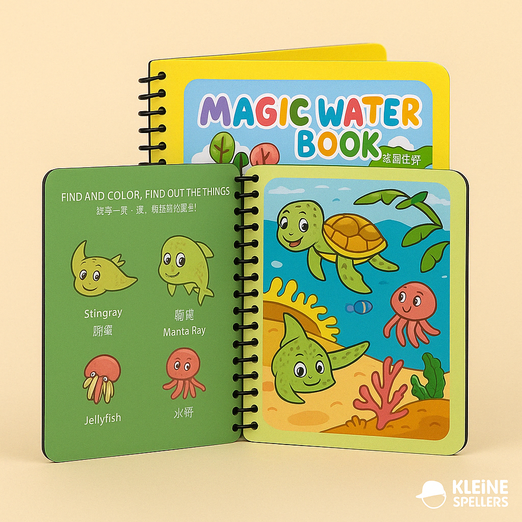 Magic Water Schilderboek – Herbruikbaar Kleurplezier voor Kinderen 0-6