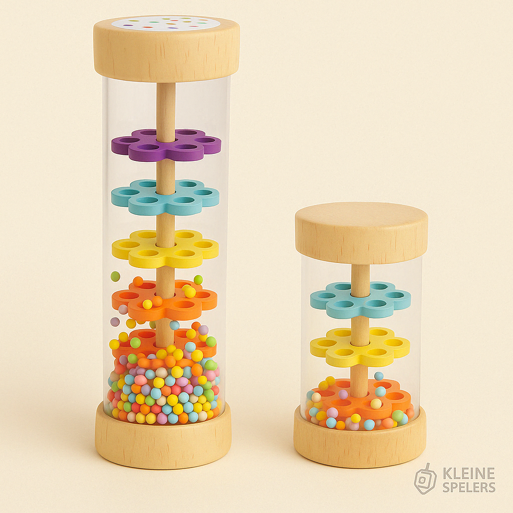 Montessori Regenstick Kind – Rainbow Zandloper Speelgoed (3+)