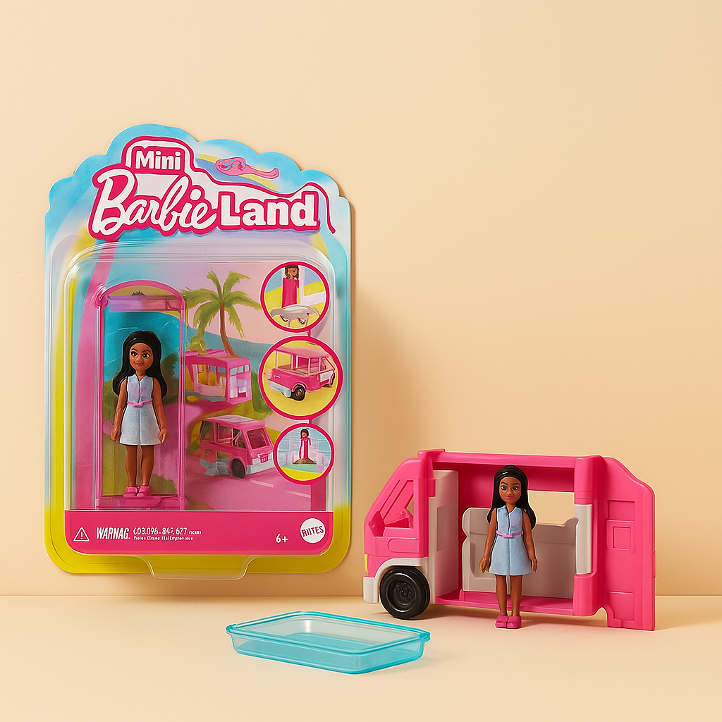 Mini BarbieLand Pop 1,4 – Originele Barbie Pop van 3,5 cm