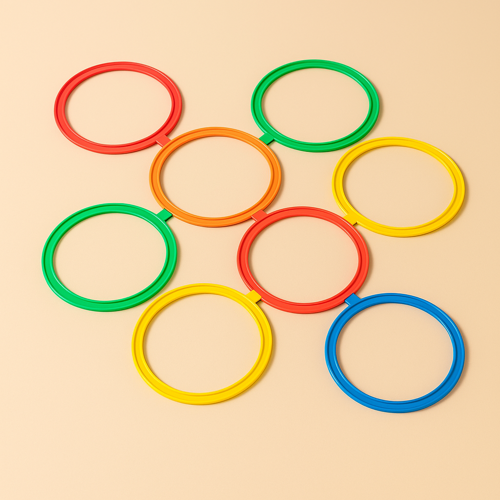 Kleurrijk Springring Spel – Buitenspeelgoed voor Kinderen & Peuters