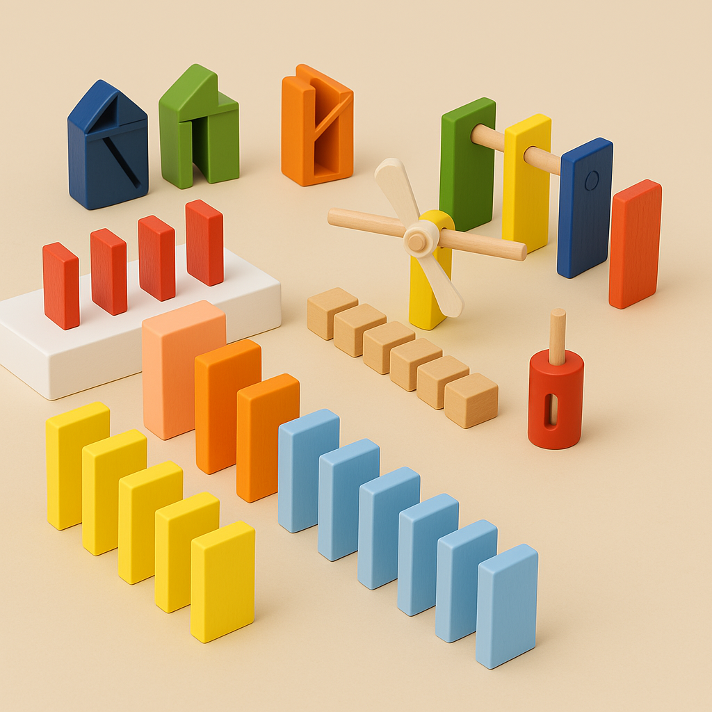 Regenboog Houten Domino Speelgoed – Educatief Kleurenplezier (4+ Jaar)