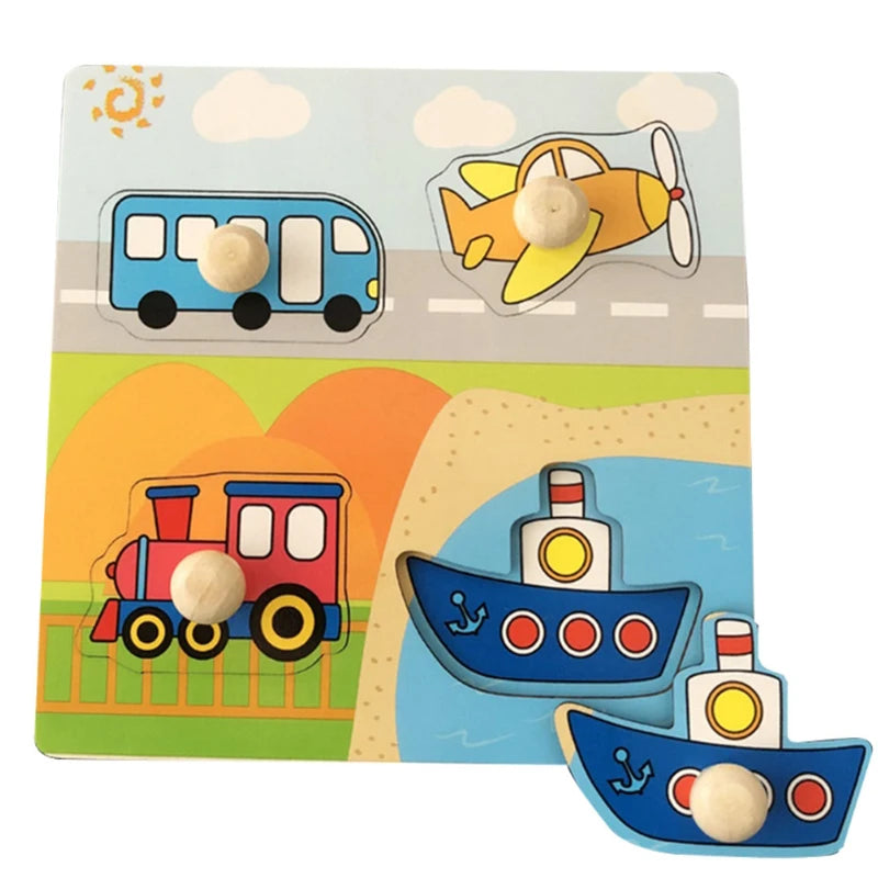Montessori Houten Puzzel – Leren voor Baby’s & Peuters (1-4 jaar)