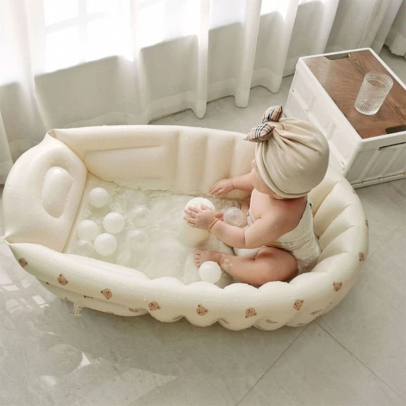 Opblaasbare Babybadkuip met Cartoon Design – 90x55x30 cm