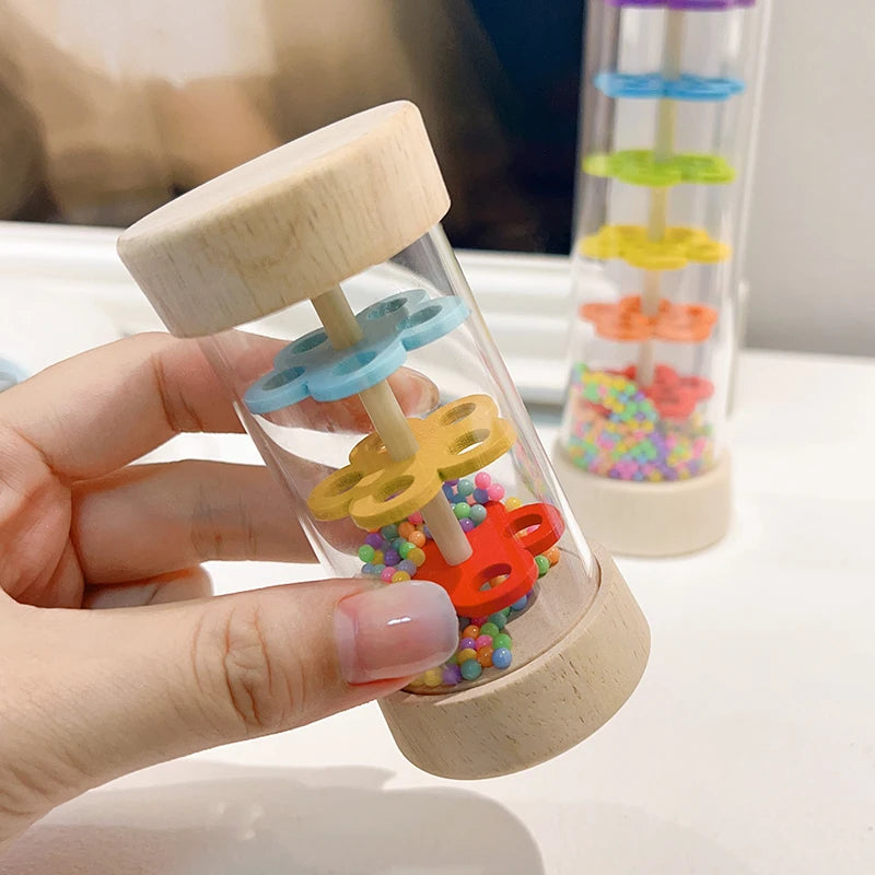 Montessori Regenstick Kind – Rainbow Zandloper Speelgoed (3+)