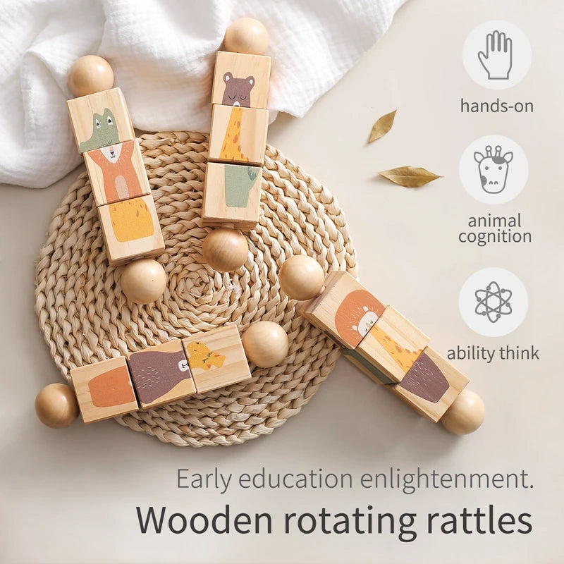 Houten Montessori Raket Speelgoed โ Educatief & Creatief โ 4+