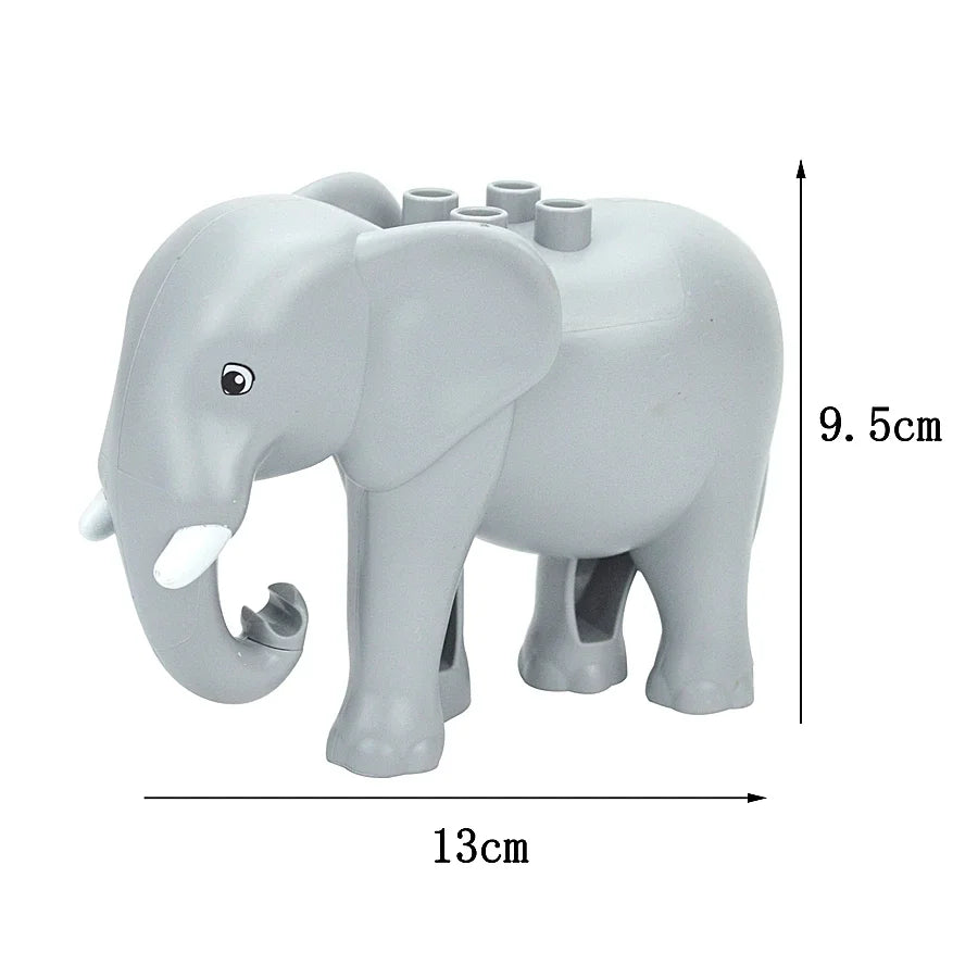 Dieren Bouwstenen Kind – 72x Grote Duplo Blokken Set (3+ Jaar)