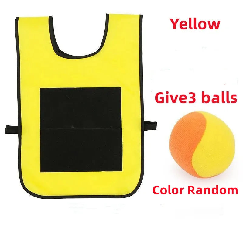 Sticky Jersey Vest voor Kinderen – Buitenspeelgoed met Klittenbandballen