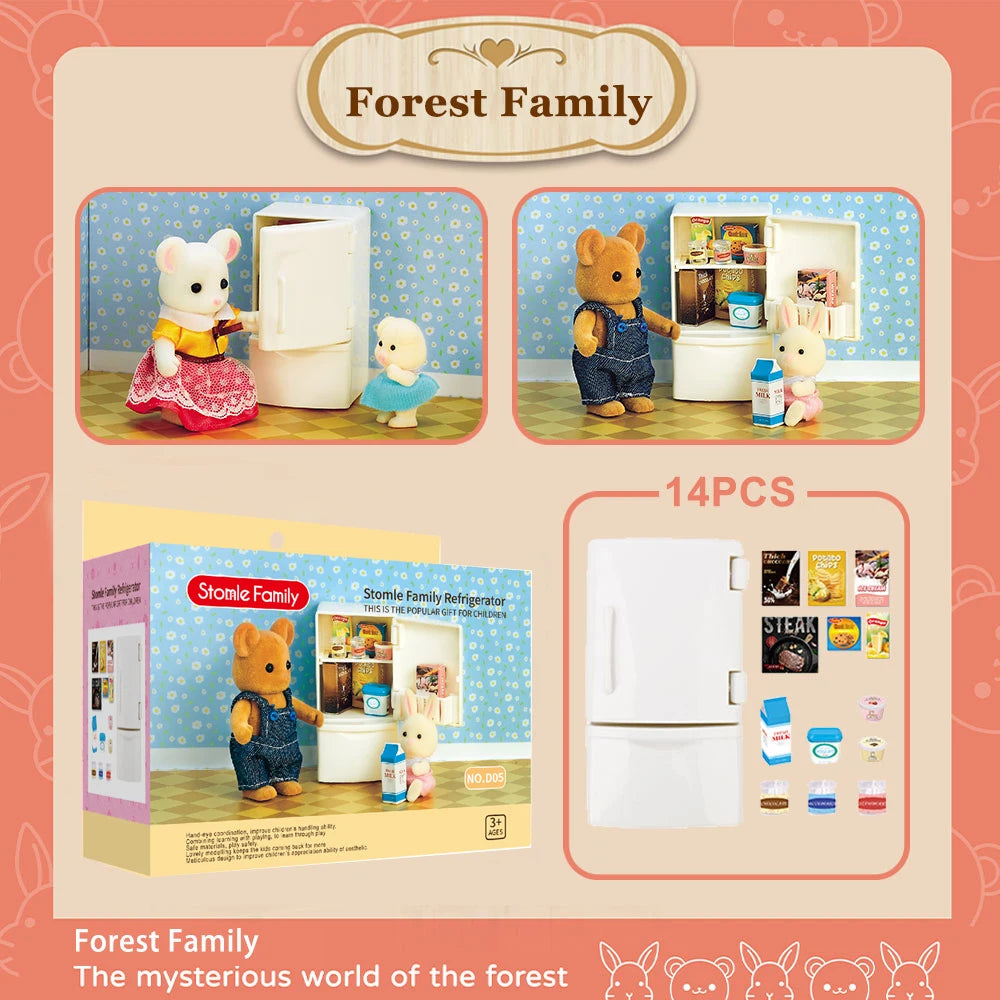 1:12 Poppenhuis Meubels Villa – Miniatuur Keuken- en Dinette Set