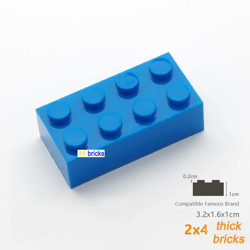 80 Stuks Bouwstenen – Dikke Blokken Compatibel met Lego (3+)