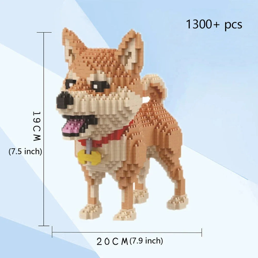 Yorkshire Terrier Hondenmodel – Micro Bouwstenen Set (14+)