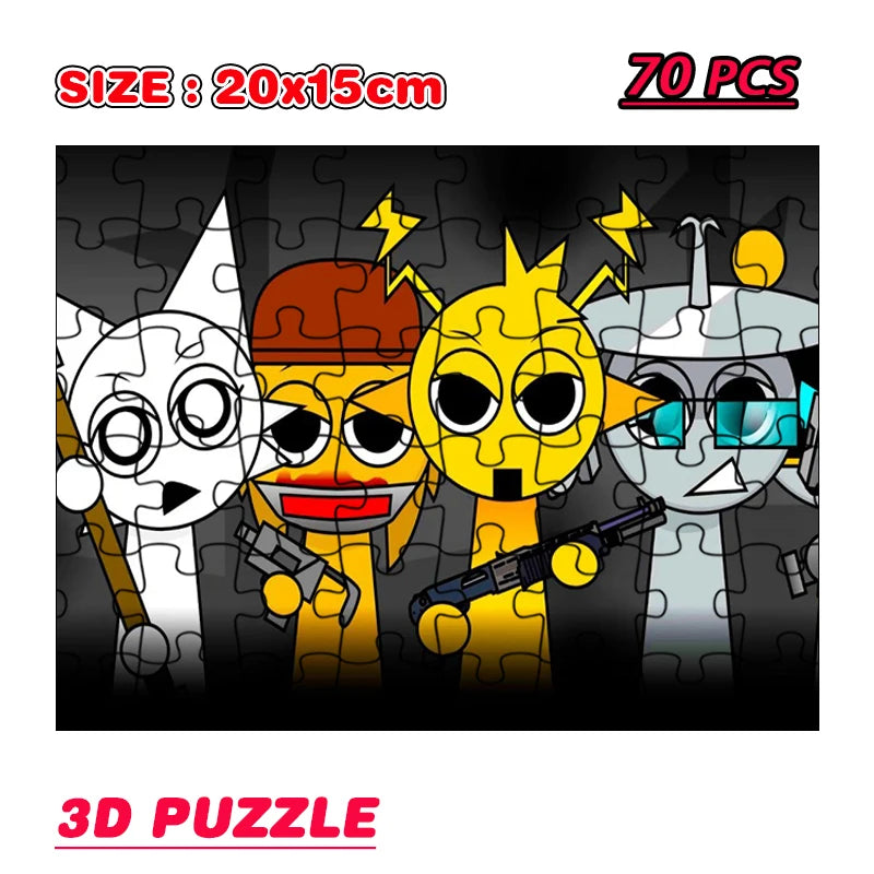 Sprunki 3D Puzzel – Incredibox Cartoon Model (14+ jaar)